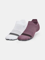 Under Armour Socks UA Breathe 2 No Show Tab 2PK-PPL - Women