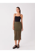 LC Waikiki Women's Extra Tight Fit Patterned Skirt