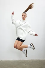 VATKALI Oversize sweatshirt with contrast piping