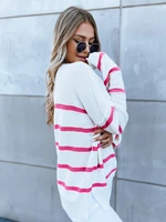 Women's striped sweater COMETA ecru Dstreet