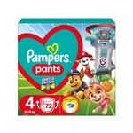 Pampers Pants vel. 4 Carry pack paw patrol 9-15 kg plenkové kalhotky 72 ks