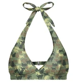 Aloha From Deer Woman's Camo Cats Halter Neck Bikini Top BTH AFD090