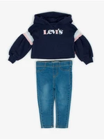 Blue girls' set of jeans and a Levi's® hoodie