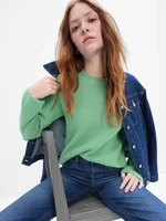 Green women's ribbed sweater GAP