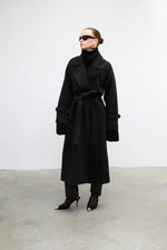 VATKALI Belted wool coat