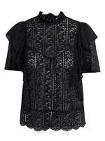 Orsay Black Ladies Lace Blouse - Women