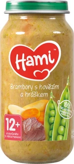 HAMI masozeleninový příkrm Brambory s hovězím a hráškem, 12+ 250 g