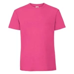 Pink Men's T-shirt Iconic 195 Ringspun Premium Fruit of the Loom