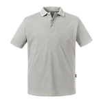 Light Grey Men's Polo Shirt Pure Organic Russell