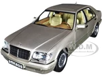 1997 Mercedes-Benz S600 Smoke Silver Metallic 1/18 Diecast Model Car by Norev