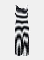 White-Blue Striped Basic Midi dress ONLY Sandy - Women