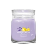 Yankee Candle Aromatická sviečka Signature sklo stredná Lemon Lavender 368 g