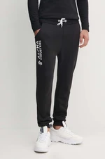 Tepláky Alpha Industries Basic Jogger Basic Jogger AI 116368.03, čierna farba