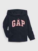 GAP Dětská mikina french terry logo - Holky