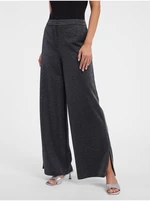 Dark grey women's wide trousers ORSAY