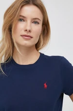 Bavlněné tričko Polo Ralph Lauren tmavomodrá barva, 211898698