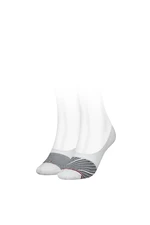 Tommy Hilfiger Socks - TH WOMEN FOOTIE 2P REFINED BIAS white