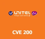 Unitel T+ 200 CVE Mobile Top-up CV