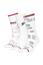 Socks - Tommy Jeans TH UNI TJ GIFTBOX 3P DISRUPTIVE White