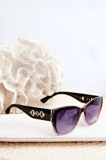Dámské sluneční brýle UV400 hnědé a růžové