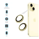 Ochranná skla čoček fotoaparátů FIXED Camera Glass pro Apple iPhone 15/15 Plus, žlutá