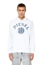 Diesel Mikina - S-GINN-HOOD-K30 SWEAT-SHIRT biela