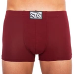 Men's boxers Styx classic rubber burgundy