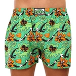 Orange-green men's patterned shorts Styx