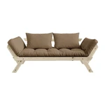 Sofa rozkładana z brązowym pokryciem Karup Design Bebop Natural/Mocca