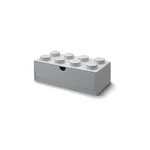 Szara szafka na biurko z szufladą Brick - LEGO®