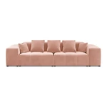 Różowa aksamitna sofa 320 cm Rome Velvet – Cosmopolitan Design