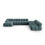 Morska aksamitna sofa 379 cm Bellis – Micadoni Home