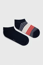 Ponožky Tommy Hilfiger 2-pack pánské, tmavomodrá barva