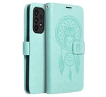 Flipové pouzdro MEZZO pro Samsung Galaxy A14 4G / A14 5G, dreamcatcher green