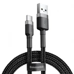 Datový kabel Baseus Cafule Cable USB for Lightning 2.4A 0.5M, šedá-černá