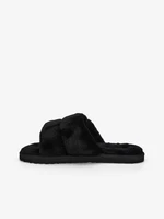 Black women's home slippers made of faux fur Puma Fluff