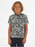 Dark blue boys patterned T-Shirt Tommy Hilfiger - Boys