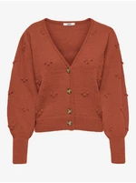 Brick women's cardigan JDY Sigrid - Women