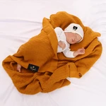 AGBO Bamboo-Cotton baby blanket honey Pony