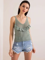 RUE PARIS Mint top egy sallang