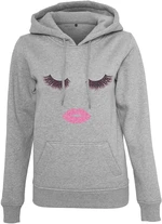 Eyelashes Felpa con cappuccio Logo Heather Grey M