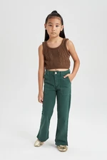 DEFACTO Girl's Flared Leg Trousers