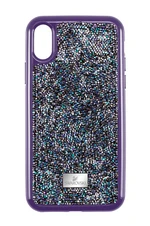 Puzdro na mobil Swarovski iPhone® X/XS fialová farba