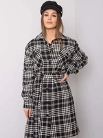 Black and white checkered coat from Elina