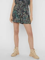 Dark blue floral shorts VERO MODA Hannah - Women