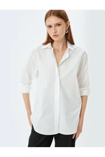 Koton Oversize Shirt Long Sleeve Cotton