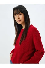 Koton Basic Knitted Sweater Round Neck Long Sleeve Regular Fit