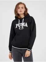 Čierna dámska mikina s kapucňou Puma Squad