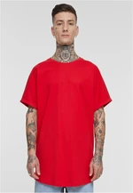 Men's Long Shaped Turnup Tee T-Shirt - Red