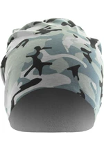 Potištěná Jersey Beanie šedá camo/uhlová